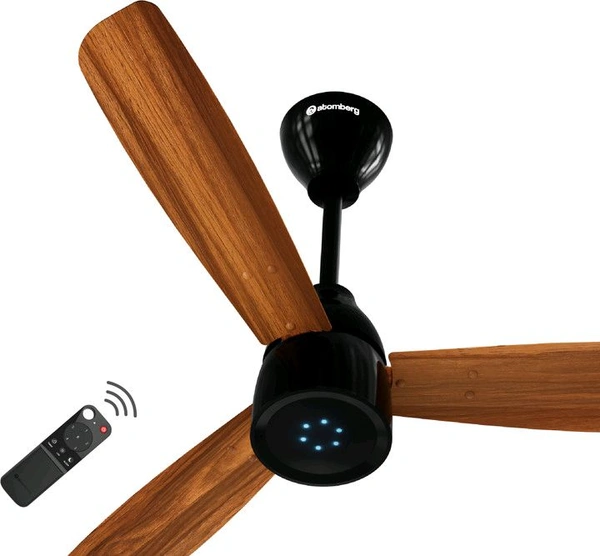 Atomberg Renesa Prime Remote|High Air Delivery|LED Speed Indicator|Low Noise|Sleek Design with 3 Year Warranty BLDC Motor with Remote 900 mm Ceiling Fan (5 Star | Honey Maplewood | Pack of 1)