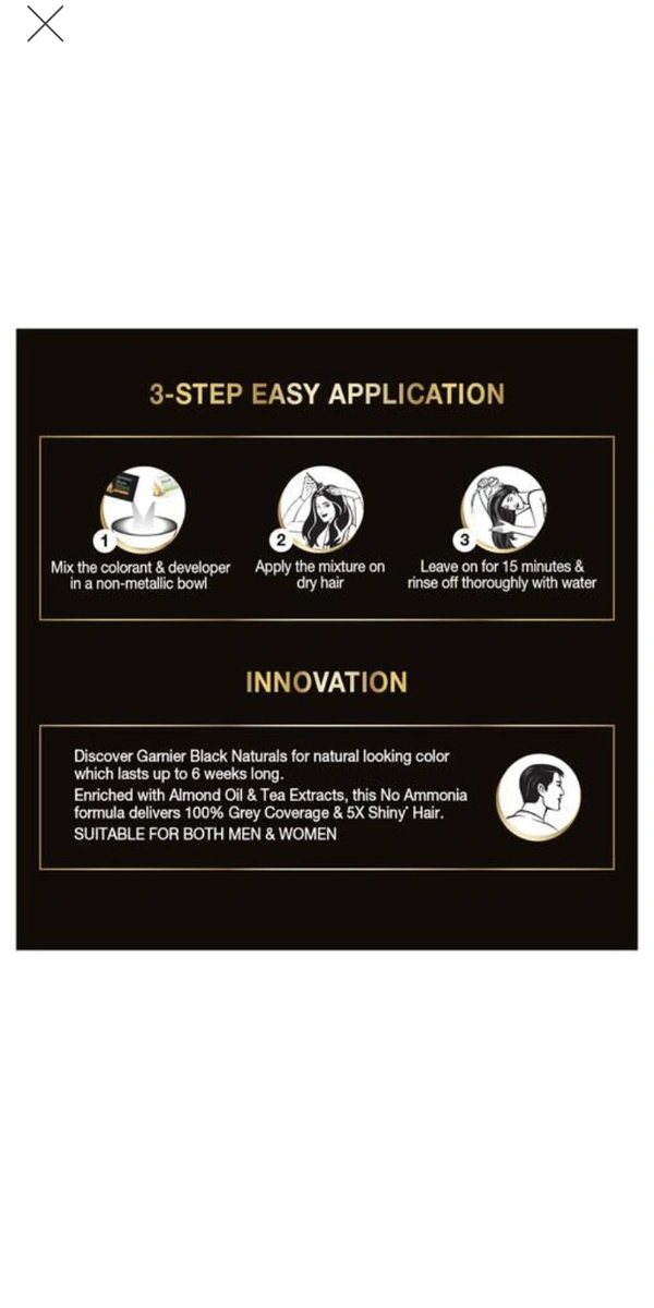 Garnier Natural Hair Colour -  Black