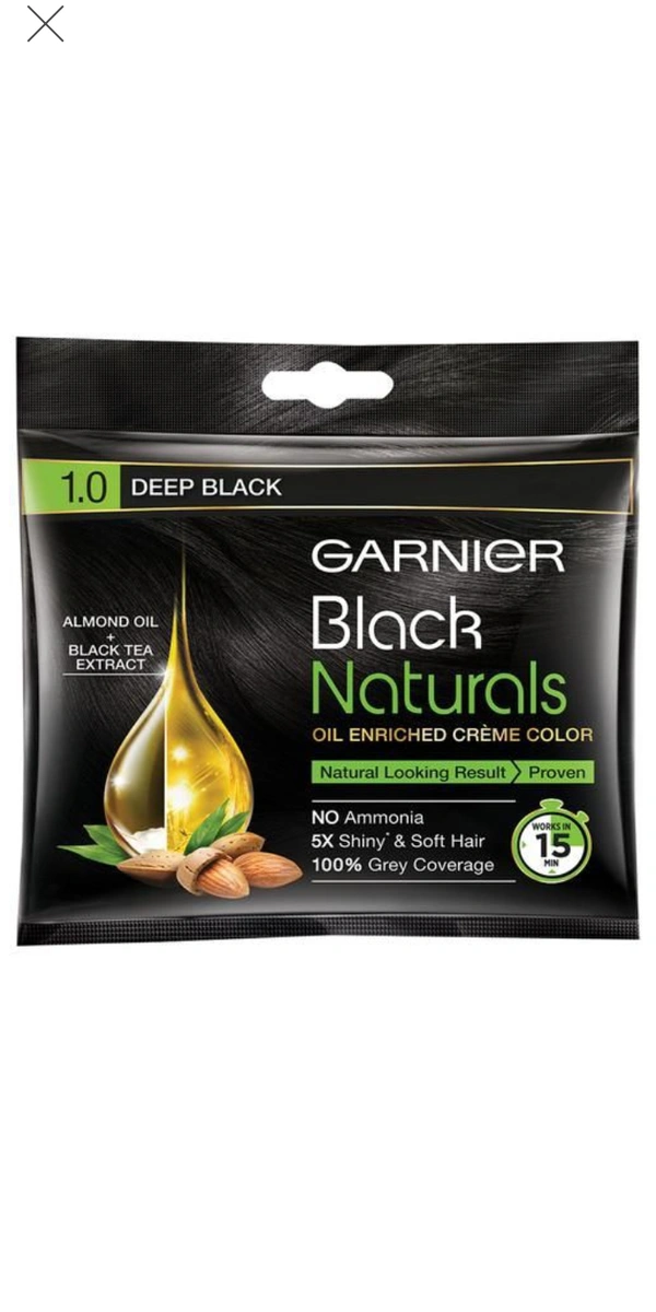 Garnier Natural Hair Colour - Deep Black