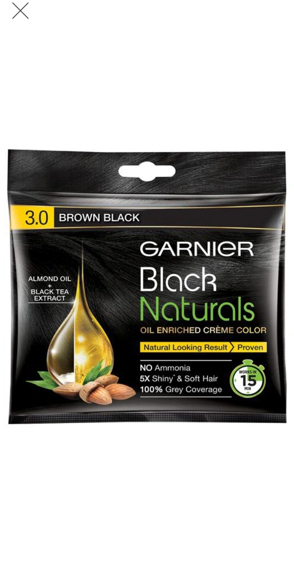Garnier Natural Hair Colour - Brown Black