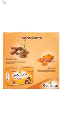 Sandal & Turmeric Soap - (pack of 4)