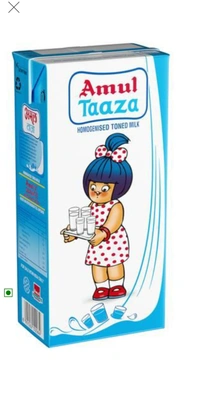 Amul Fresh Toned Milk - 1 liter