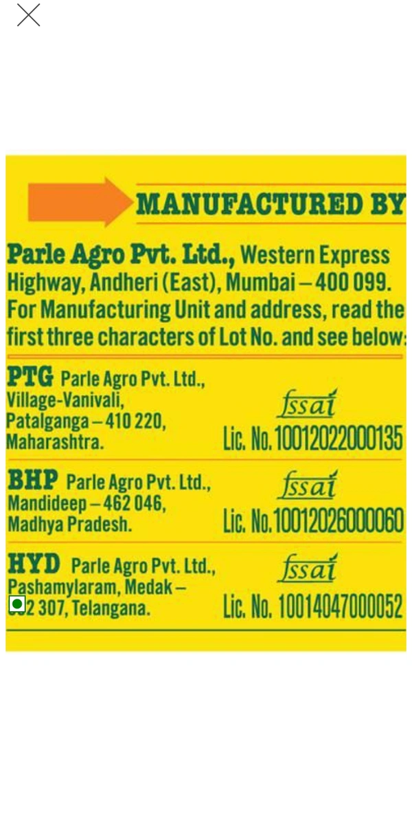 Frooti Juicy Mango - 150 gm