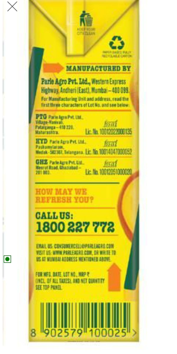 Frooti Juicy Mango - 200 gm