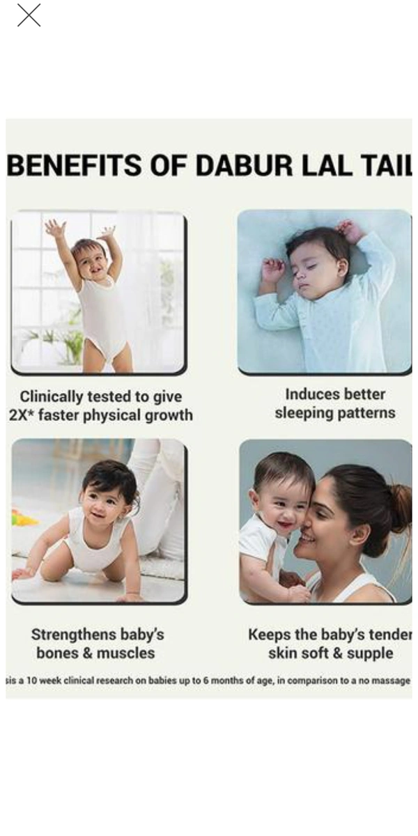 Dabur Ayurvedic Medicine Baby Oil - 200 ml