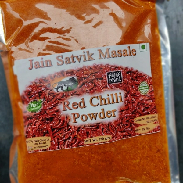 Red Chilli Powder (Best Quality) By Hakim Chhotey Lal Shree Ram Jain -  250gms