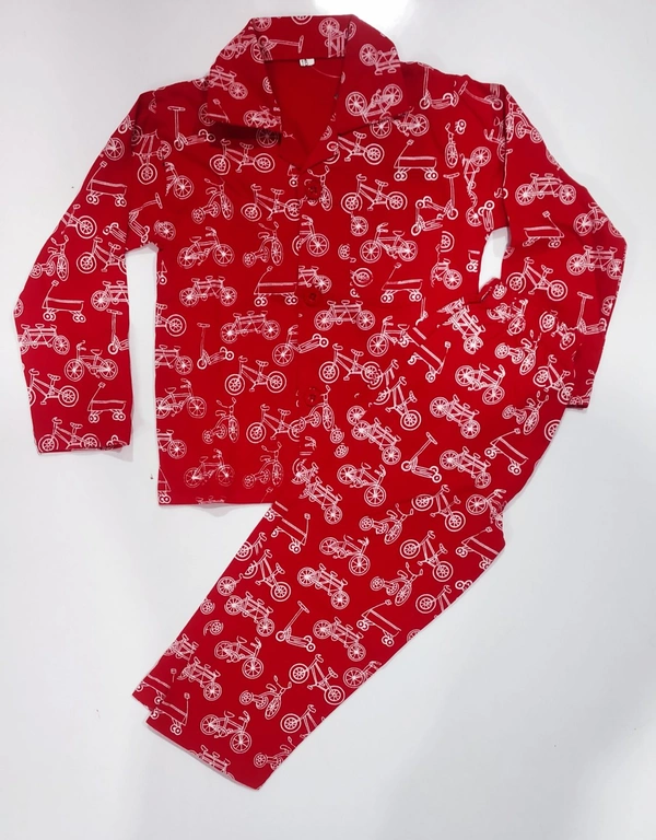Night Suit (NF014) - (1-2 y), red