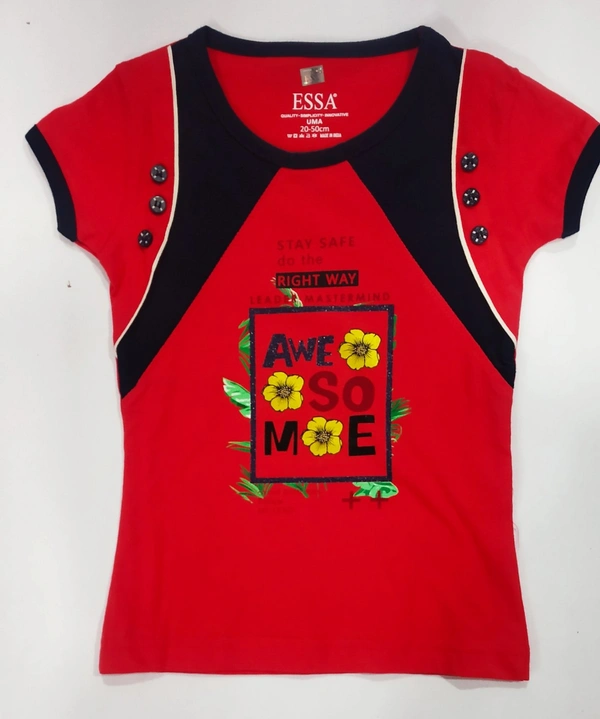 Tshirt (NF047) - red, 3-4 y
