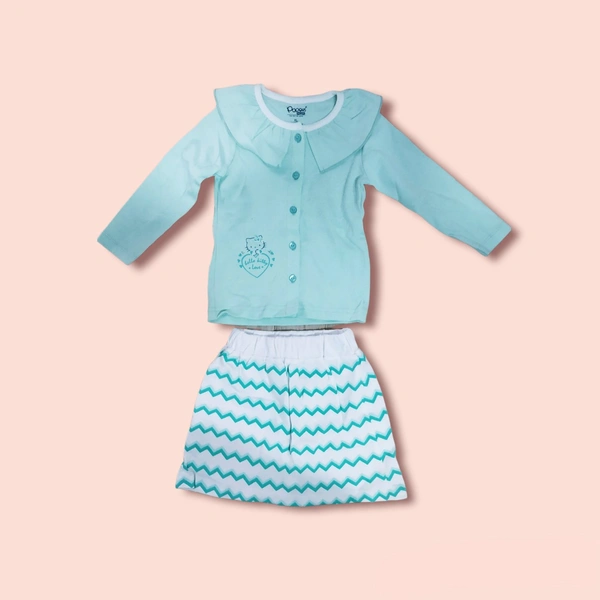 Clothing Set (NF037) - green, 1-2 y