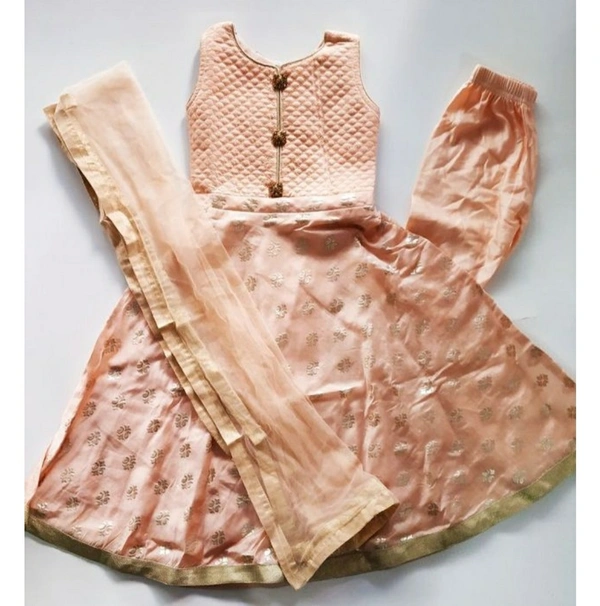 Gown (NF048) - peach, 2-3 y
