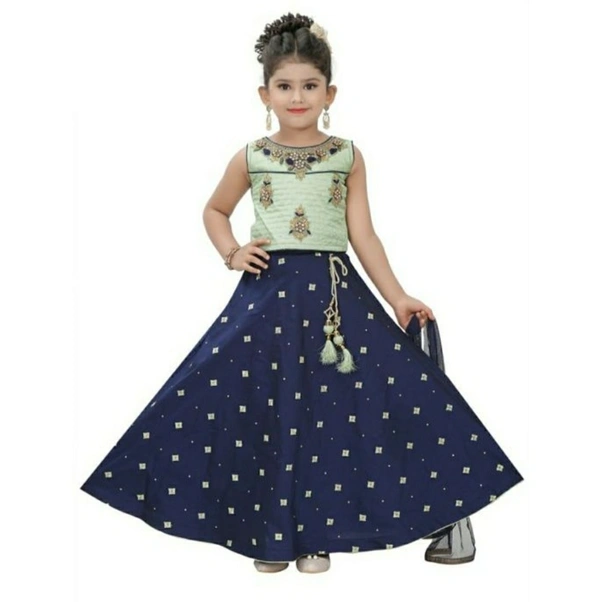 Lahnga Choli (NF031) - green, 2-3 y