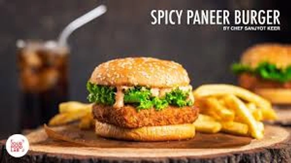 Chilli Panner Burger - LAZIZ BIRYANI HOUSE