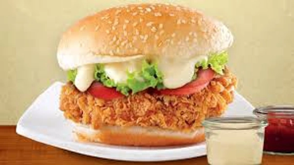 Fried Chicken Burger  - LAZIZ BIRYANI HOUSE