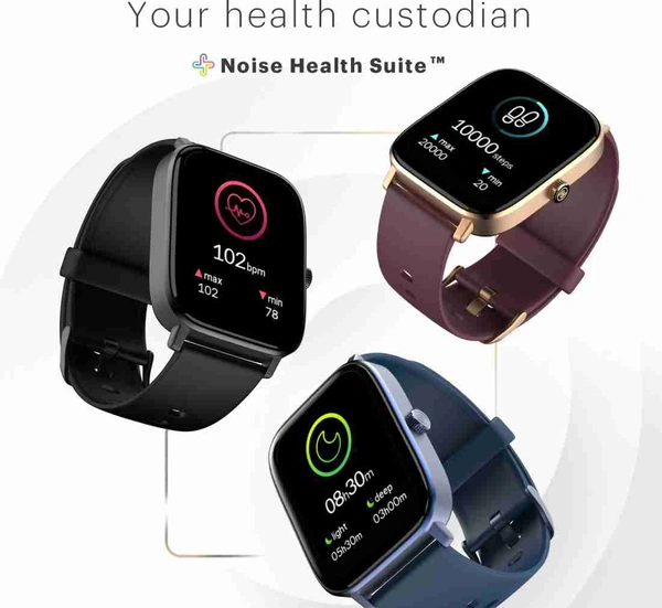 Noise Colorfit Icon 2 1.8" Display with Bluetooth Calling, Al Voice Assistant Smartwatch (Black Strap, Regular)