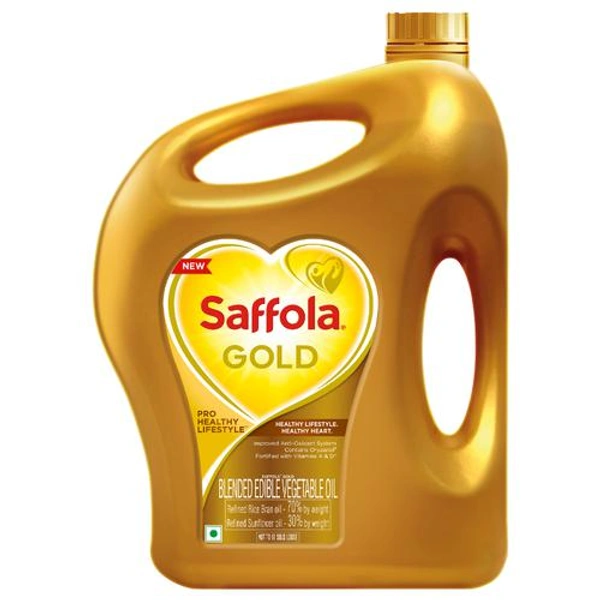 Saffola Gold Pro Healthy Rice Bran - 5L