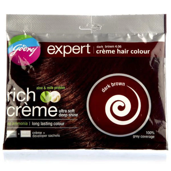 Godrej Rich Creme Hair Color Black Brown - 1pcs