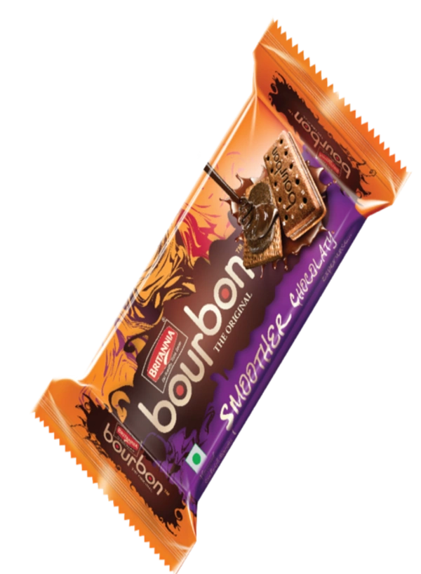 Britannia Bourbon Cream Biscuit - Chocolate Flavor - 60 gm
