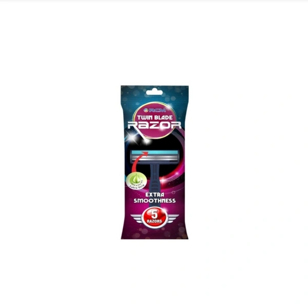 Rcm Twin Blade Razor - 5pcs