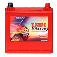 Exide Mileage ML40LBH ( 40Ah ) 55 Month (30+25) Warranty