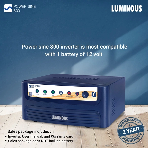 Luminous inverter 800va Home UPS 24 Month Warranty