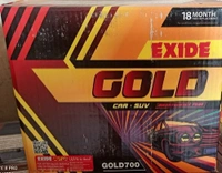 Exide GOLD700L ( 65Ah ) 18 Month Warranty