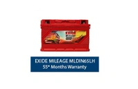 Exide Mileage MLDIN65LH ( 65Ah ) 55 Month (30+25) Warranty