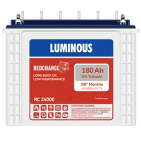 Luminous RC24000 180Ah, 36 Month (18+18) Warranty - 