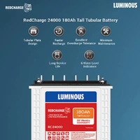 Luminous RC24000 180Ah, 36 Month (18+18) Warranty - 