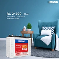 Luminous RC24000 180Ah, 36 Month (18+18) Warranty - 