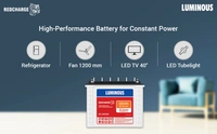 Luminous RC24000 180Ah, 36 Month (18+18) Warranty - 