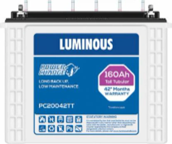 LUMINOUS PC20042 160Ah, 42 Month (21+21) Warranty - 