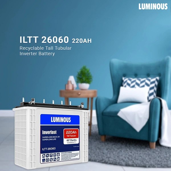 Luminous ILTT 24060 180Ah, 60 month (36+24) Warranty - 
