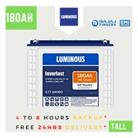 Luminous ILTT 24060 180Ah, 60 month (36+24) Warranty - 