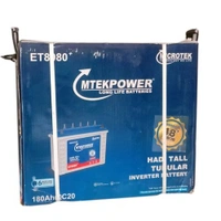 Microtek ET8080 180Ah, 48 Month (36+12) Warranty - TRUE