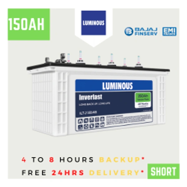 LUMINOUS ILTJ 18148 150Ah, 48 Month (36+12) Warranty - 