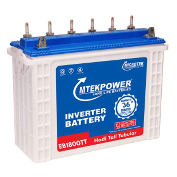 Microtek EB1800TT 150Ah, 36 Month (18+18) Warranty - 
