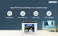 Luminous LM18075 150Ah, 75 Month (60+15) Warranty - 