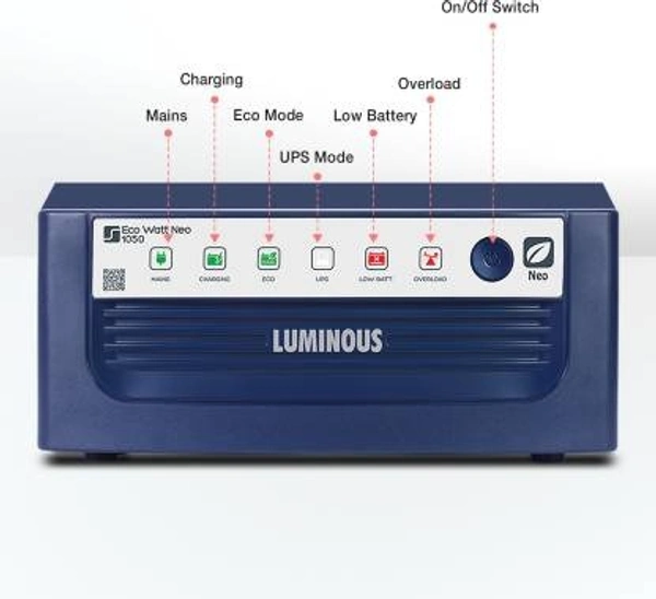 LUMINOUS Watt Neo 1650 Eco Watt Neo 1650 Square Wave Inverter