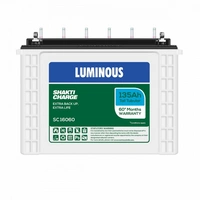 Luminous SC16060 150Ah, 60 Month (36+24) Warranty - 