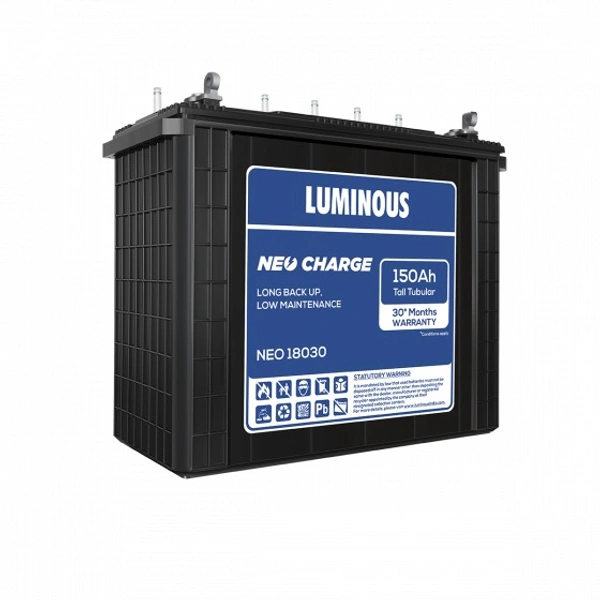 Luminous NEO 18030 150Ah, 30 Month (15+15) Warranty - 