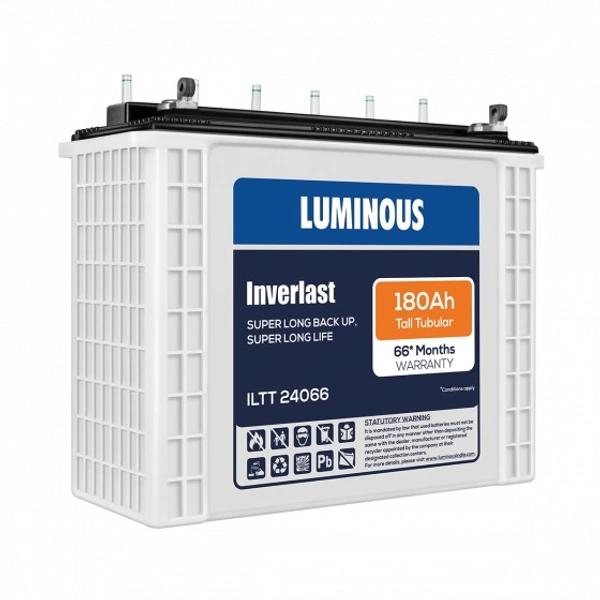 Luminous ILTT24066 180Ah, 66 Month (42+24) Warranty - 
