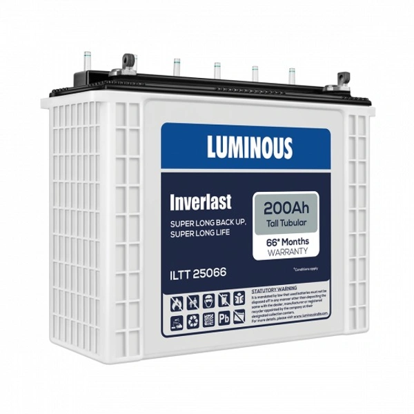 Luminous ILTT25066 200Ah, 66 Month (42+24) Warranty - 