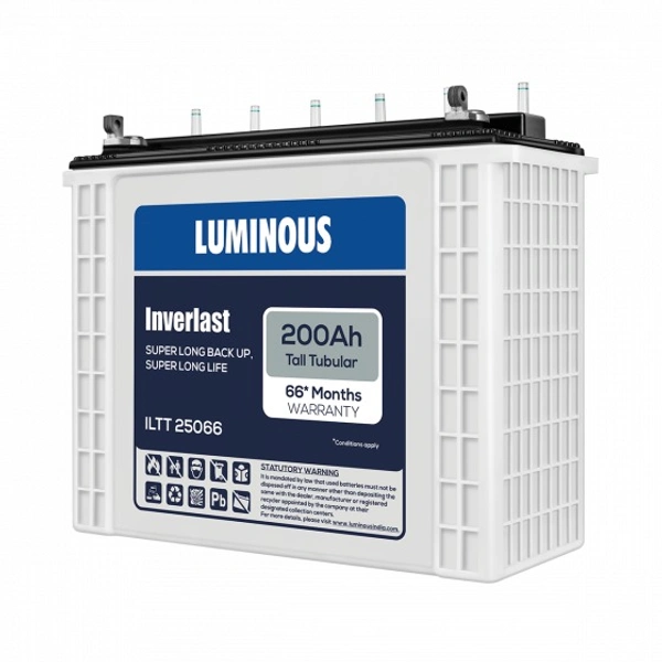 Luminous ILTT25066 200Ah, 66 Month (42+24) Warranty - 