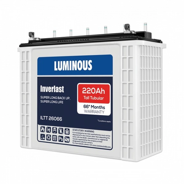 Luminous ILTT26066 220Ah, 66 Month (42+24) Warranty - 