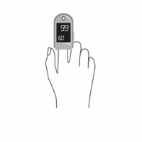 Md Enterprise Pulse Oxymeter - blue + white, ⭐⭐⭐⭐
