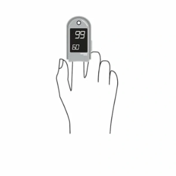 Md Enterprise Pulse Oxymeter - blue + white, ⭐⭐⭐⭐