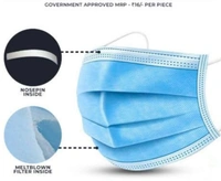 md enterprise mask (pack of 50) - blue + white, ⭐⭐⭐⭐