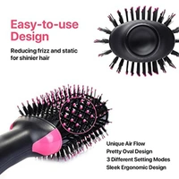 Md Enterprise One Step Hair Dryer - pink + black, ⭐⭐⭐⭐