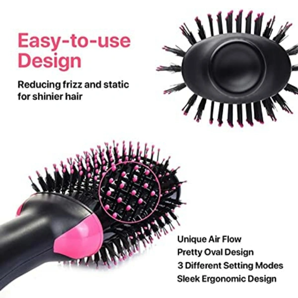 Md Enterprise One Step Hair Dryer - pink + black, ⭐⭐⭐⭐