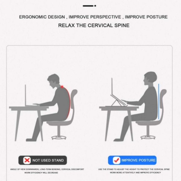 Md enterprise Aluminum folding laptop stand - ⭐⭐⭐⭐⭐